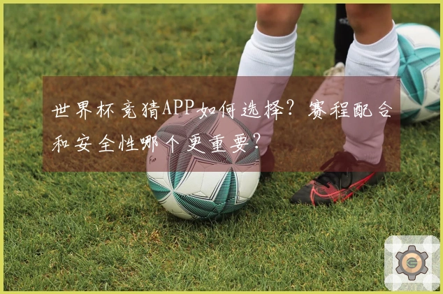 世界杯竞猜APP如何选择？赛程配合和安全性哪个更重要？
