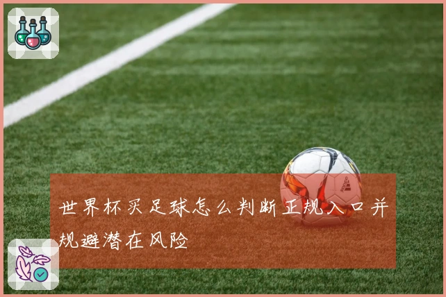 世界杯买足球怎么判断正规入口并规避潜在风险